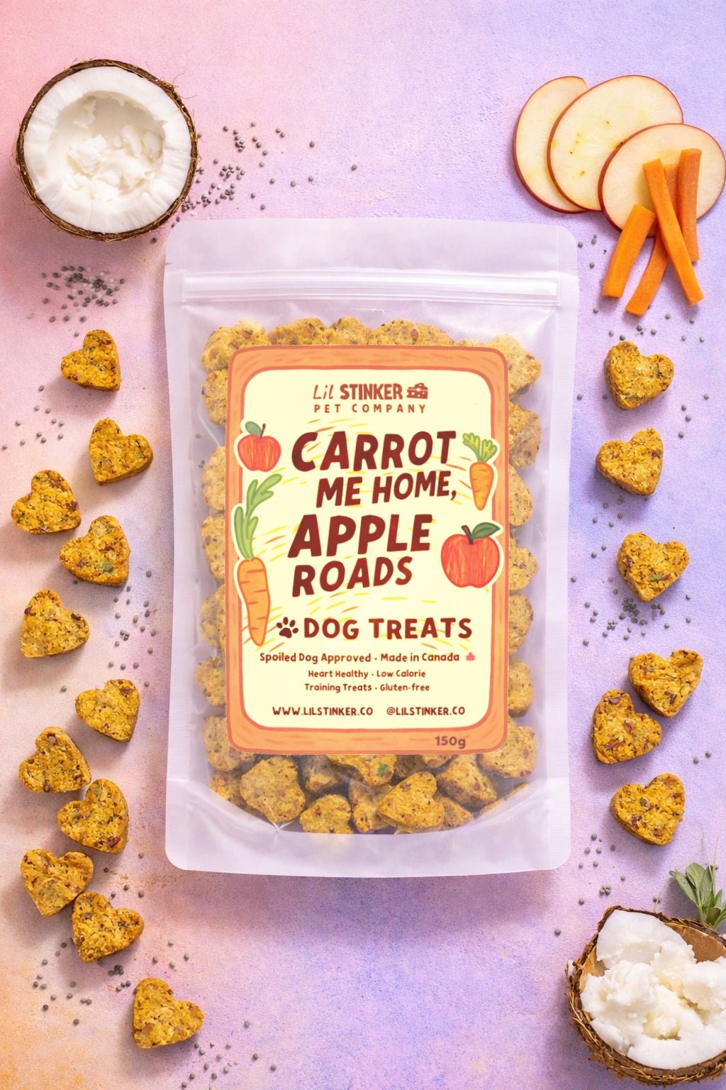 Carrot Me Home, Apple Roads product photo - Lil Stinker Pet Co.